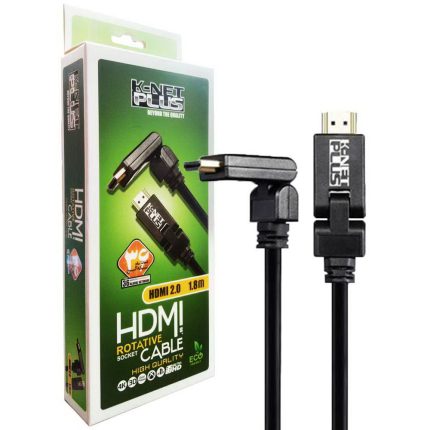 کابل KNET-PLUS V2 90^ 1.8M HDMI